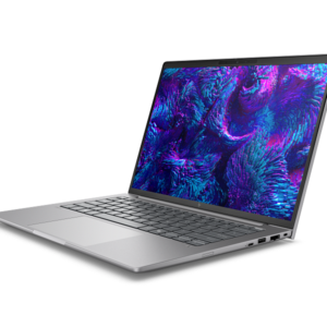 Product image. Sleek grey laptop. HP ZBook 8 G1i 14 inch Mobile Workstation PC
