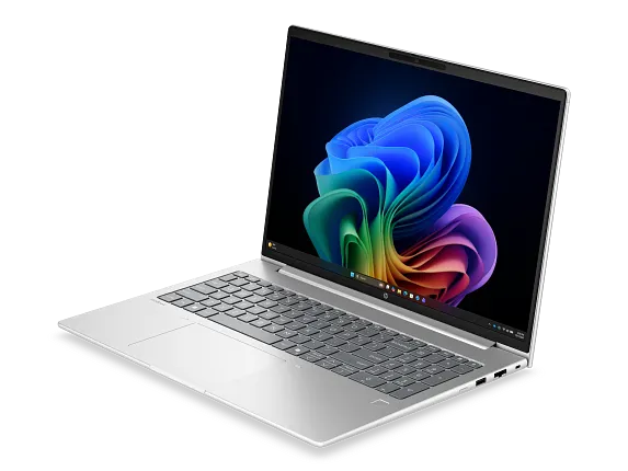 HP ProBook 4 G2i 16 inch Notebook Next Gen AI PC with 3 Yr Wolf Pro Security. Sleek grey/silver colour with HP logo on the back.