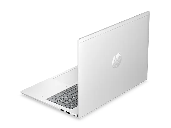 HP ProBook 4 G2i 16 inch Notebook Next Gen AI PC with 3 Yr Wolf Pro Security. Sleek grey/silver colour with HP logo on the back.